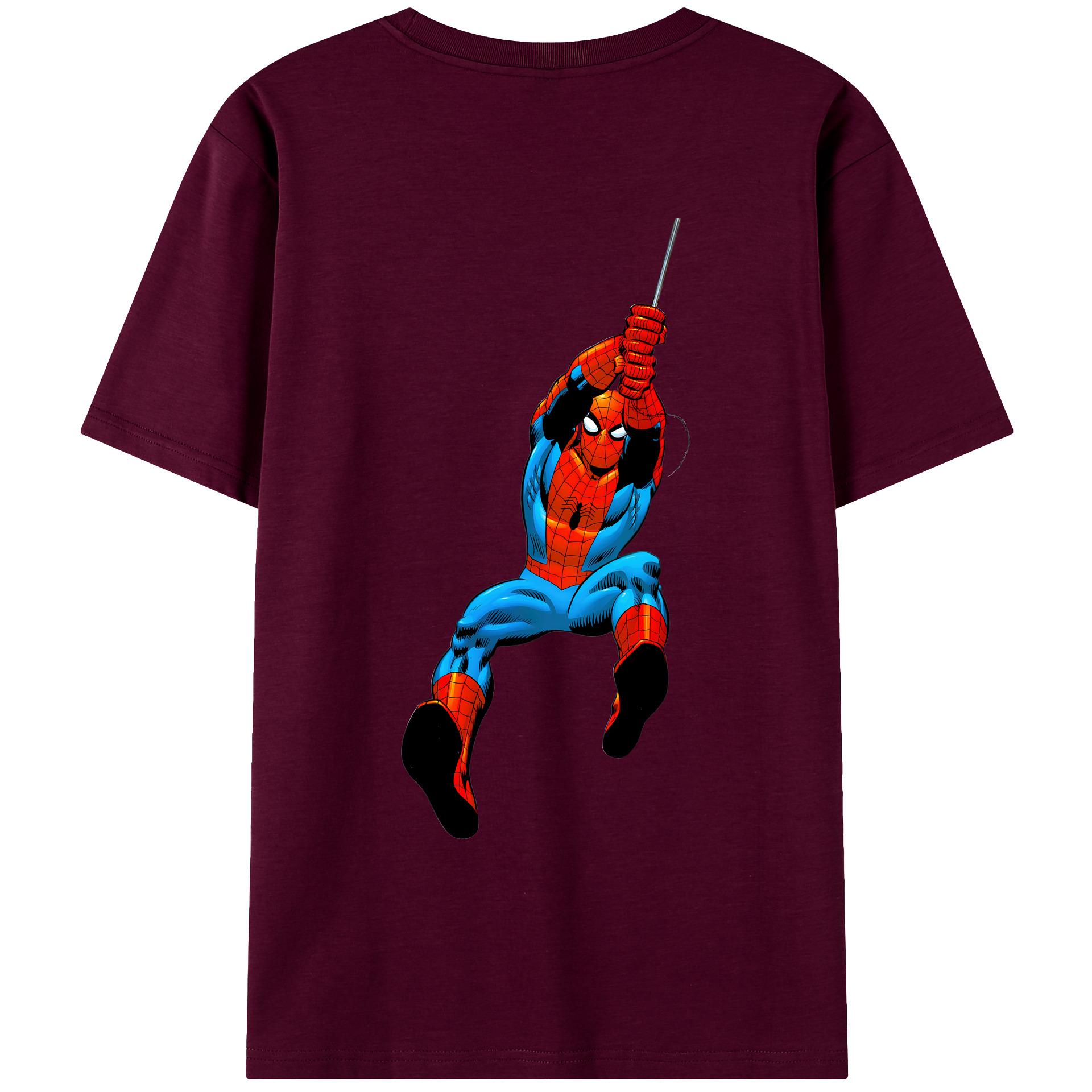 （画像用） Spider Man スパイダーマン レディース半袖Tシャツ(バックプリント)